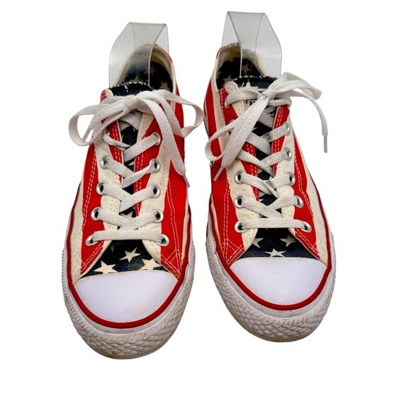 Converse UNISEX All Star OX Chuck Taylor Low M3494 American Flag MEN 8 / WMN 10 - Picture 11 of 12